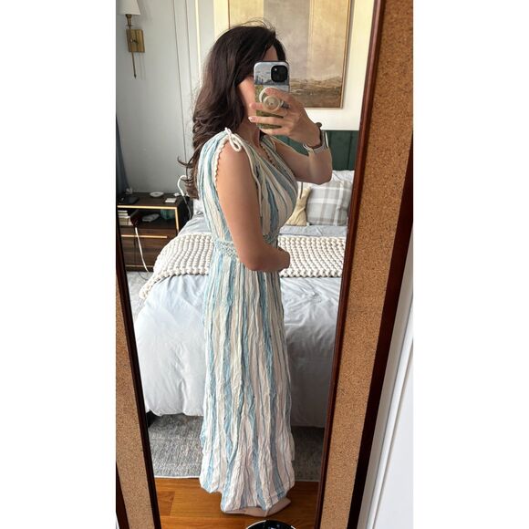 Light Blue Grecian Dress - Picture 2 of 3